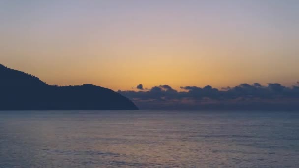 Mediterranean sea sunrise time lapse — Stock Video