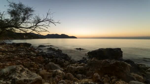 Mallorca zonsopgang time-lapse — Stockvideo