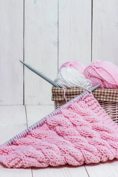 編み物用ウール — ストック写真