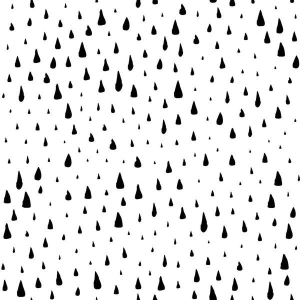 Рука витягнута дощ падає безшовний візерунок — стоковий вектор