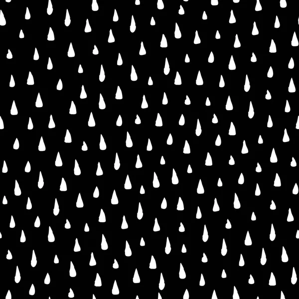 Рука витягнута дощ падає безшовний візерунок — стоковий вектор