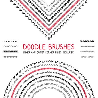 Doodle fırça seti