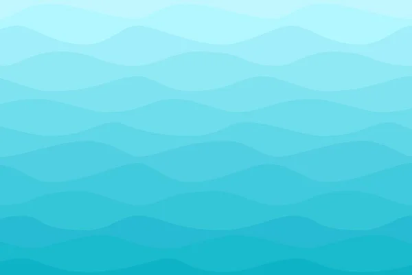 Zee water golvende blauwe nautische achtergrond — Stockvector