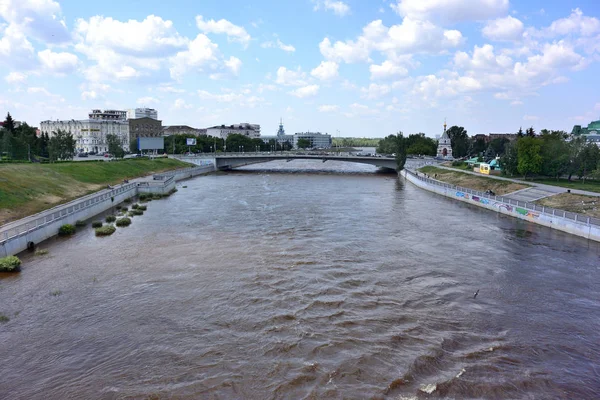 Fluss Om in Omsk — Stockfoto