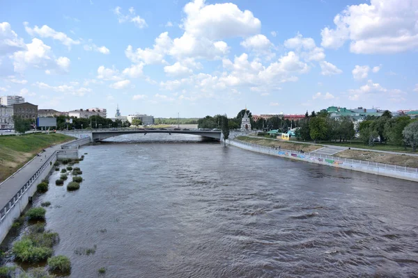 Ом ріка Омськ — стокове фото