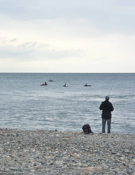 Vista de la playa en Sochi, Rusia —  Fotos de Stock