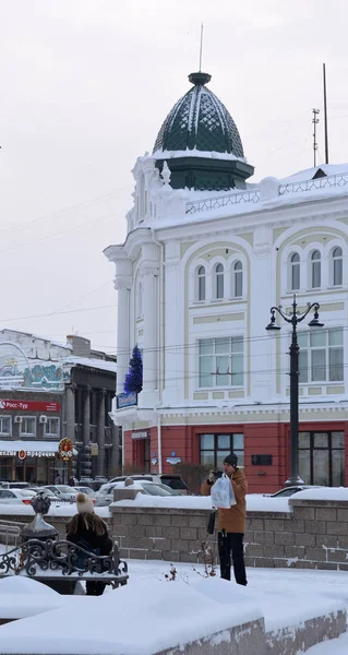 西伯利亚城镇鄂木斯克, 西伯利亚地区, 俄罗斯 — 图库照片