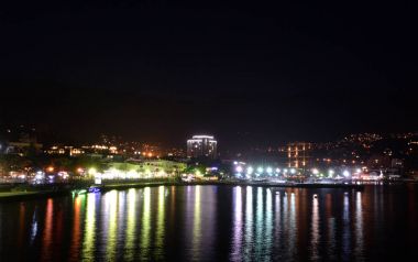 Yalta şehir akşam set of görünümü