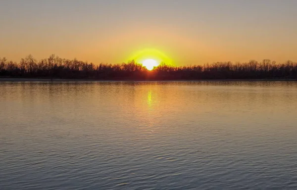 Vue Rive Automnale Irtych Dans Région Omsk — Photo