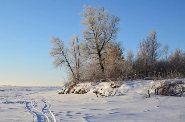 Ochtend op de Irtysh rivier — Stockfoto