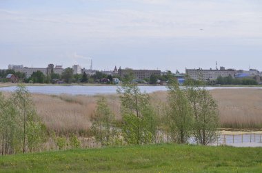 Park Kuş Limanı 'ndan Omsk şehrinin manzarası