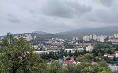 Alushta 'nın çevresinin görüntüsü