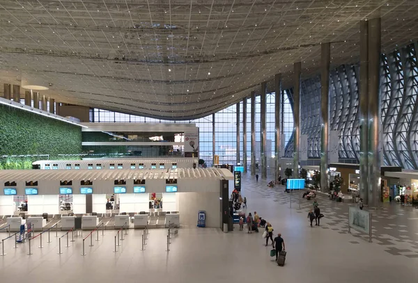 Pemandangan interior bandara di kota Simferopol — Stok Foto