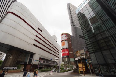 Osaka. Japonya, 2015. Osaka sokakların düzenleme fotoğraf.