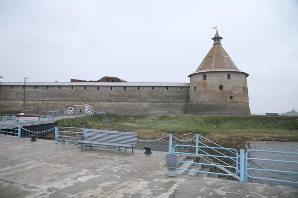 Oreshek Fortress Ancient Russian Fortress Orekhovy Island Source Neva River — стокове фото