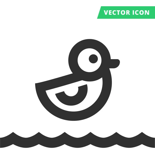 Pato juguete vector icono — Archivo Imágenes Vectoriales