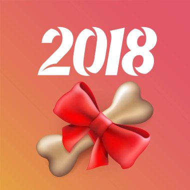 Köpek hediye kemik vektör