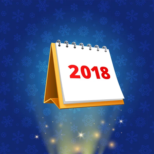 Flip-flop 2018 takvim vektör