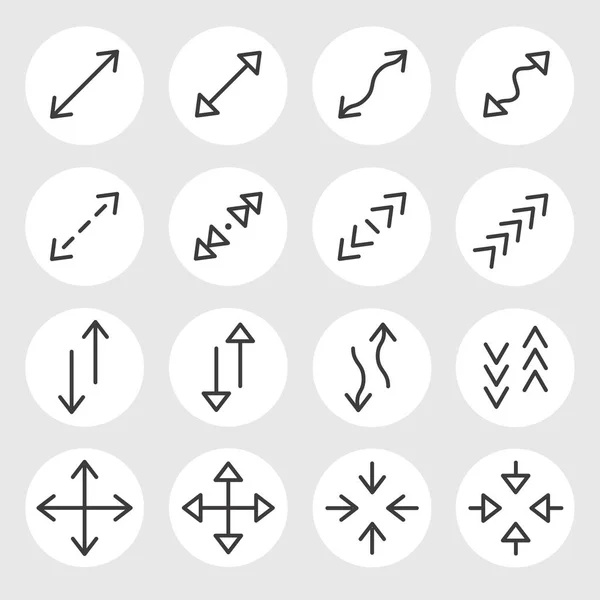 Satır simgeler vektör set