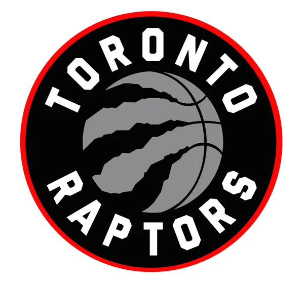 O emblema do clube de basquete "Toronto Raptors". Canadá — Fotografia de Stock