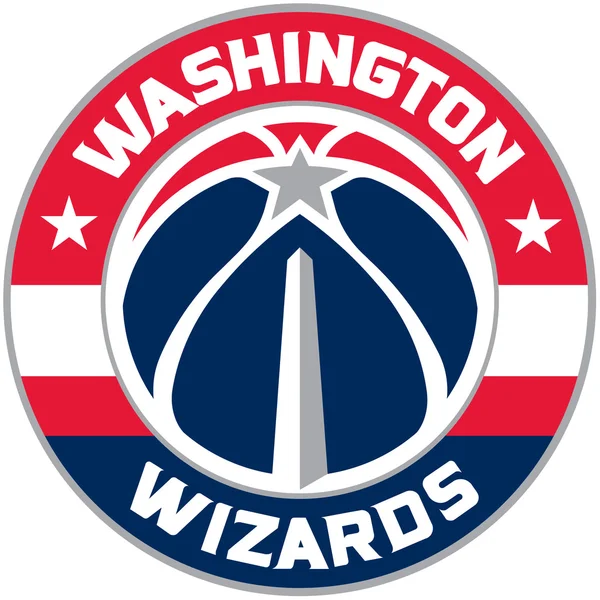 Het embleem van de basketbalclub "Washington Wizards". Verenigde Staten — Stockfoto