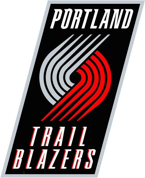 Герб баскетбольного клубу "Portland Trail Blazers". США — стокове фото