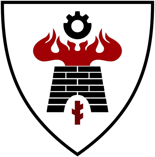 Герб міста Ardatov (місті Blansko район). Чеська Республіка — стокове фото
