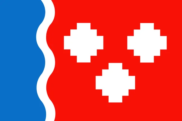 Прапор Комунарі. Ленінградська область — стокове фото