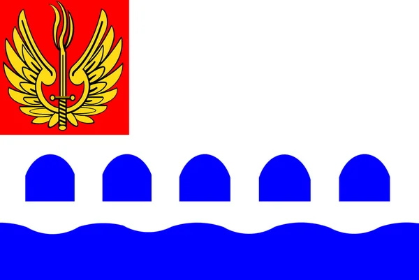 The flag of the Volkhov. Leningrad region — Stock Photo, Image