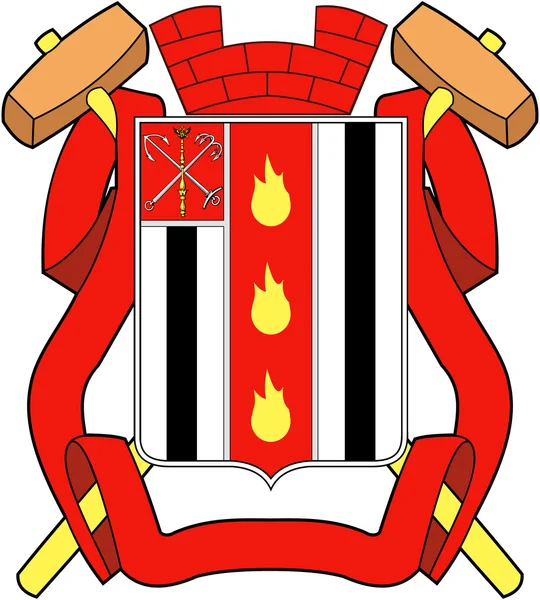 Coat of arms of the city of Kolpino. Leningrad region — Stock Photo, Image