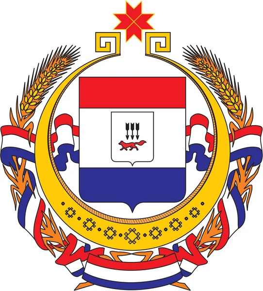 Coat of arms of the Republic of Mordovia — Stock Photo, Image