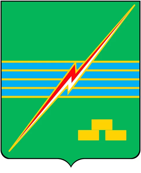 Escudo de armas de la ciudad Elektrogorsk. Región de Moscú —  Fotos de Stock