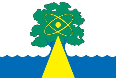 Dubna bayrak. Moskova Bölgesi