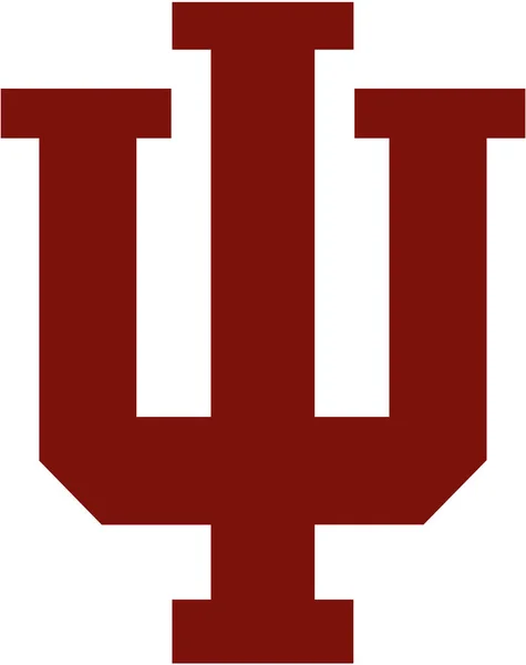 O emblema do clube de basquete "Indiana Hoosiers masculino basquete". Estados Unidos — Fotografia de Stock