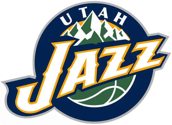 Het embleem van de basketbalclub "Utah Jazz". Verenigde Staten — Stockfoto