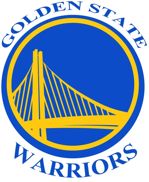 O emblema do clube de basquete "Golden State Warriors". Estados Unidos — Fotografia de Stock