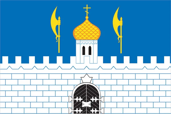 Bandeira de Sergiev Posad. Região de Moscovo — Fotografia de Stock