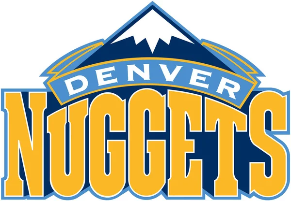 O emblema do clube de basquete "Denver Nuggets". Estados Unidos — Fotografia de Stock
