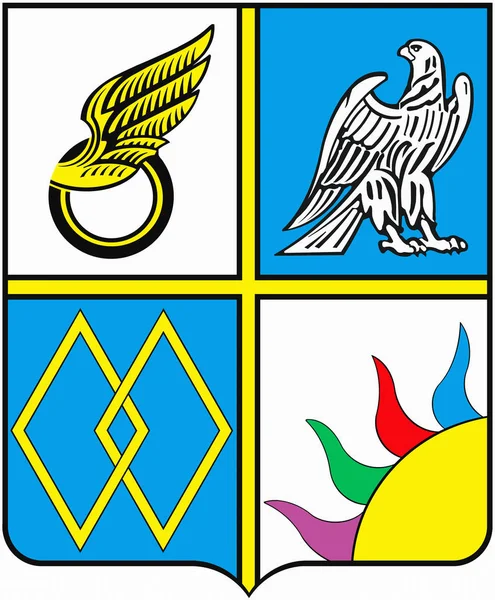 Coat of arms of the city Likino-Dulyovo. Moscow region — Stock Photo, Image