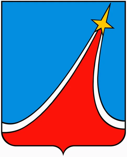 Escudo de armas de la ciudad de Lyubertsy. Región de Moscú — Foto de Stock
