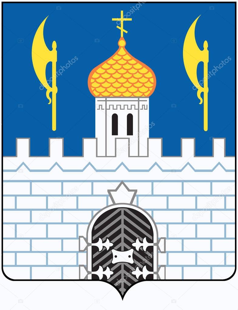 Coat of arms of the city of Sergiev Posad. Moscow region