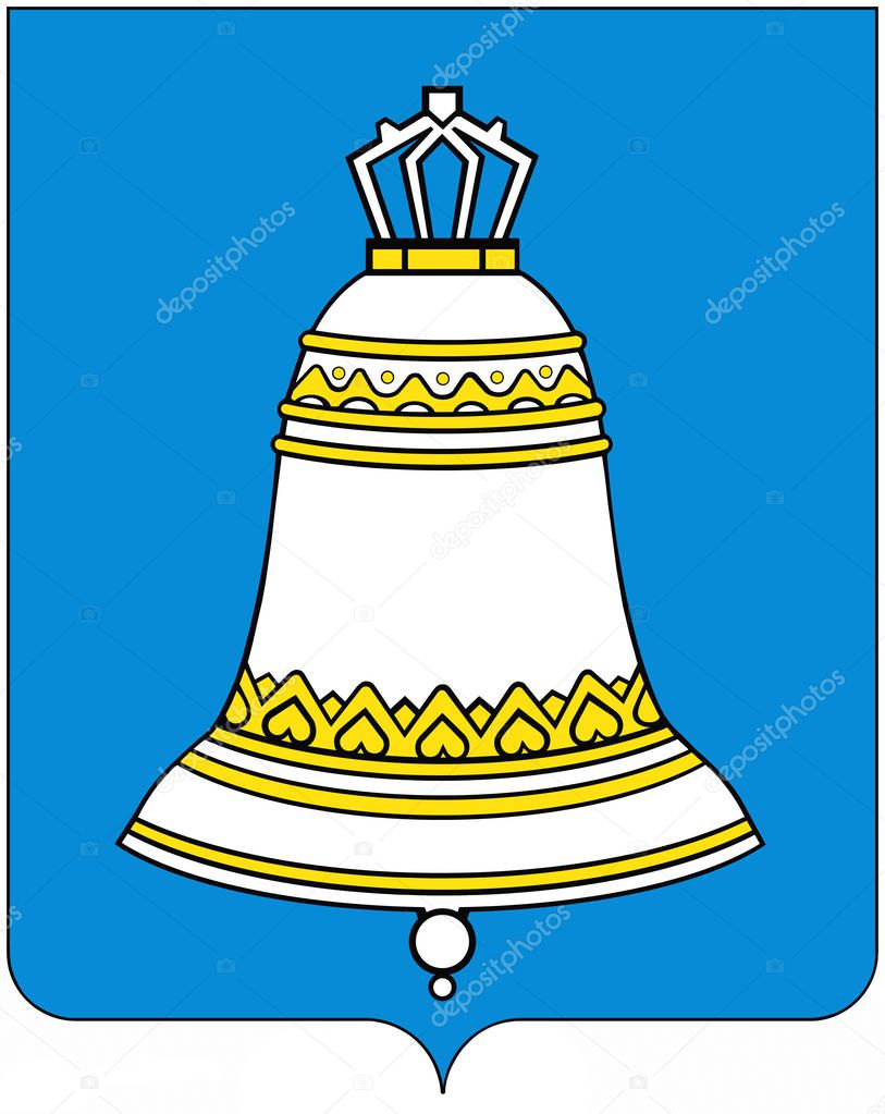 Coat of arms of the city of Zvenigorod. Moscow region