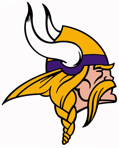 Godło klubu piłkarskiego "Minnesota Vikings". Stany Zjednoczone Ameryki — Zdjęcie stockowe