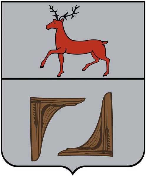 Wappen der Stadt im Jahre 1781 im Gebiet Balachna Nischni Nowgorod — Stockfoto