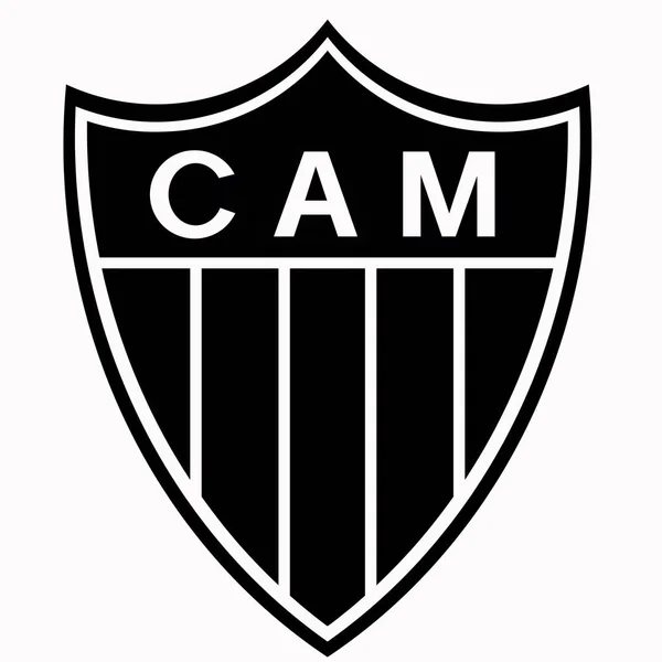 L'emblema della squadra di calcio, "Atletico Mineiro". Brasile — Foto Stock