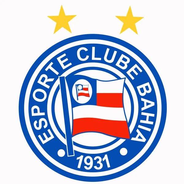 Emblem av fotbollsklubben "Bahia". Brasilien — Stockfoto