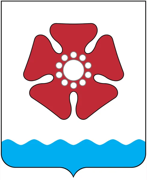 北德文斯克市的徽章。Arhangelsk 区域 — 图库照片