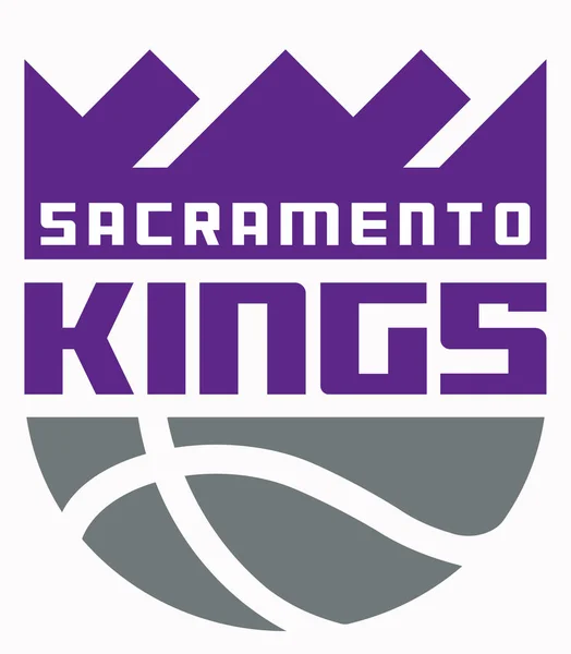 El emblema del club de baloncesto "Sacramento Kings". Estados Unidos — Foto de Stock