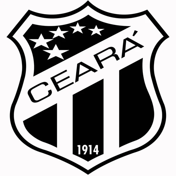 El emblema del club de fútbol "Cear". Brasil —  Fotos de Stock