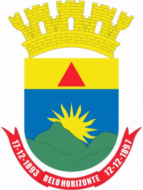 Belo Horizonte şehir arması. Brezilya